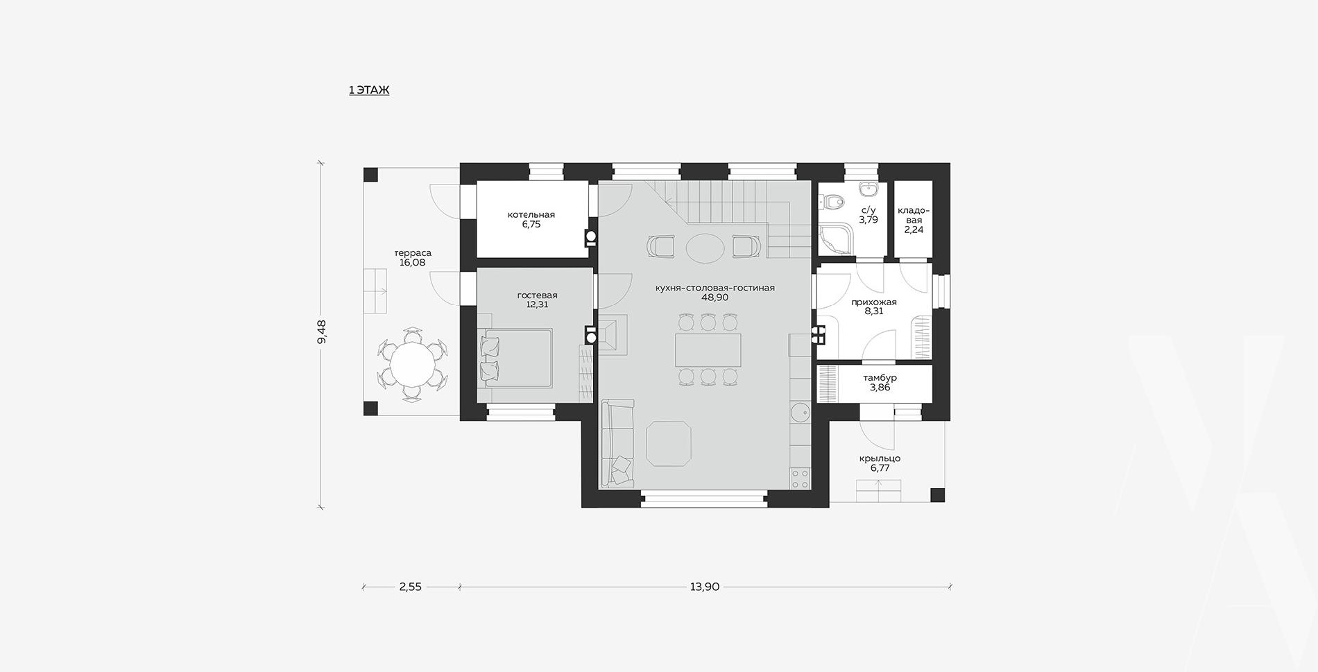 Планировка проекта дома №m-298 m-298_p (1).jpg